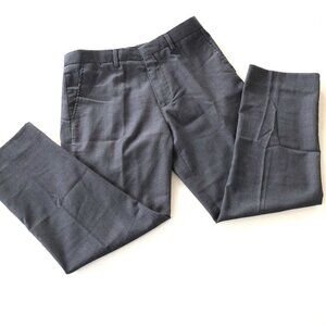 David Oliver Tailored Fit Gray Dress Pants, 8H